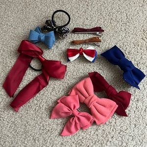 Assorted hair pins and tie sets 10 pieces